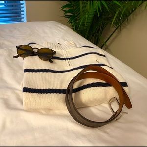 Polo Ralph Lauren 1/4 Zip Striped Sweater